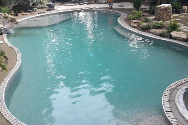 In ground pool with a Garrett liner