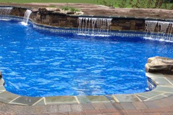 In ground pool with a Garrett liner