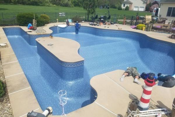 Neptune Tile/Bluestone - Island Pool Liner