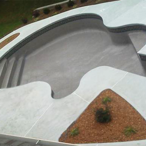 an in ground pool with a Garrett liner