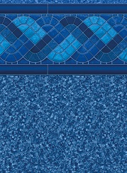 Blue Raleigh Tile / Blue Laguna inground pool liner pattern
