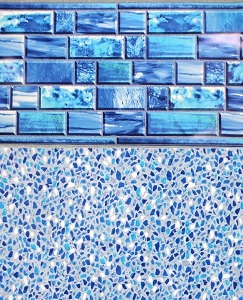 Lake Shore Tile/Sandy Beach inground pool liner pattern