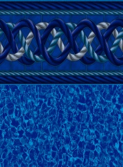 Omega Tile / Deep Blue Sea inground pool liner pattern