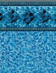 Hidden Gem Tile / Seaglass inground pool liner pattern
