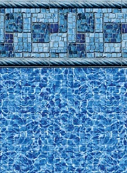 Treasure Tile / Seaglass inground pool liner pattern